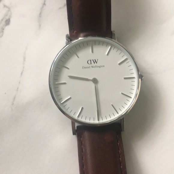 Brown Daniel Wellington Petite St Mawes Watch